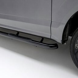 3" Round Black Steel Side Bars, Select Mazda B-Series, Ford Ranger