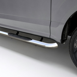 3" Round Polished Stainless Side Bars, Select Ford Ranger