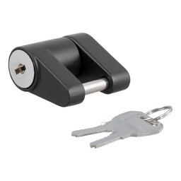 Curt Coupler Lock (1/4" Pin, 3/4" Latch Span, Padlock, Black) - 23521