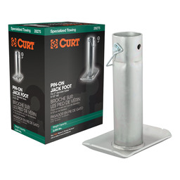 Curt Pin-On Jack Foot (Fits 2" Tube, 2,000 lbs, 8-1/2" Height, Packaged) - 28275