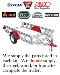 14,000 lb. Tandem Disc Brake Axle Trailer Kit