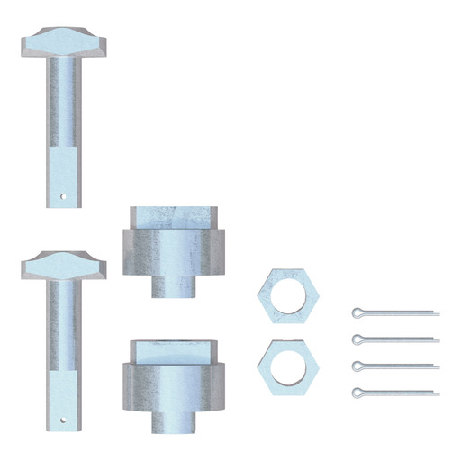 CURT Replacement 5th Wheel Puck System Anchors for Ram (Large, Fits 16021, 16022) - 19203