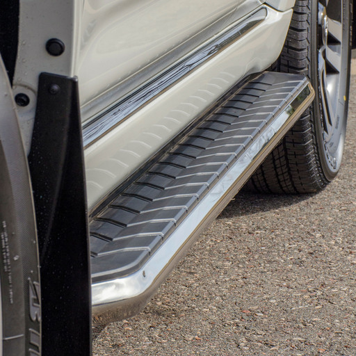 AeroTread 5" x 67" Polished Stainless Running Boards, Select Honda Pilot