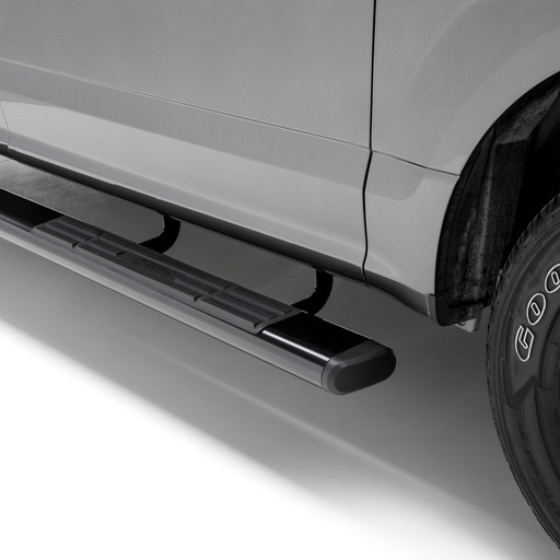 6" x 85" Black Aluminum Oval Side Bars, Select Ford F-150