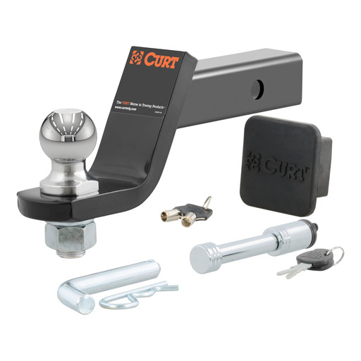 Curt Towing Starter Kit with 2" Ball (2" Shank, 7,500 lbs, 4" Drop) - 45554